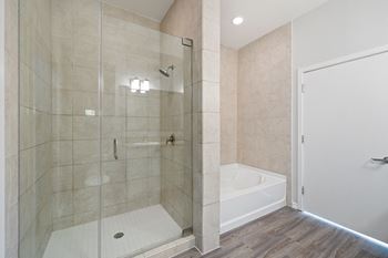 Luxurious bathrooms with walk-in showers*